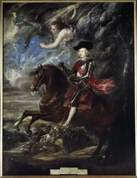 Reiterporträt des Kardinalinfanten Ferdinand von Österreich in der Schlacht von Nördlingen, um 1636
