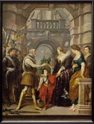 Heinrich IV. zieht in den Krieg nach Deutschland