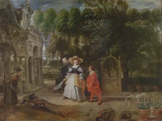 Rubens und Helene Fourment (1614-73) im Garten