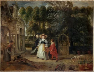 Rubens und seine zweite Frau im Garten