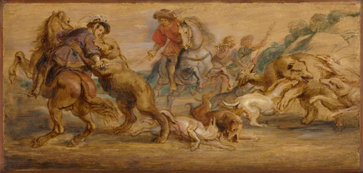 Studie für Die Bärenjagd für den Alcázar, Madrid, ca. 1639
