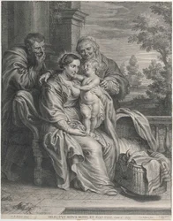 Die Heilige Familie mit der heiligen Anna