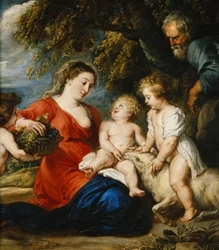 Die Heilige Familie mit dem kleinen Johannes dem Täufer