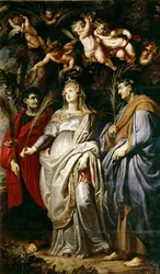Die Heiligen Domitilla, Nereus und Achilleus, 1608