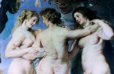 Die drei Grazien, (Detail), um 1636-1638