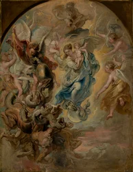 Die Jungfrau als Frau der Apokalypse, um 1623-4