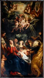 Die Beschneidung Gemälde von Peter Paul Rubens (1577-1640) 17. Jahrhundert Genua, Kirche der Heiligen Andrea und Ambrogio (o del Gesu)