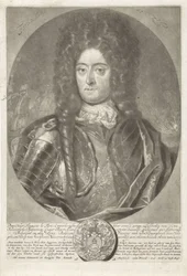 Porträt von Generaladmiral François Lefort 1656-1699, 1698