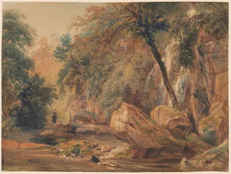 Wasserfall im Dingle bei Badger Hall