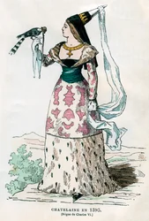 Dame des Herrenhauses zur Zeit von Karl VI. von Frankreich, 1395