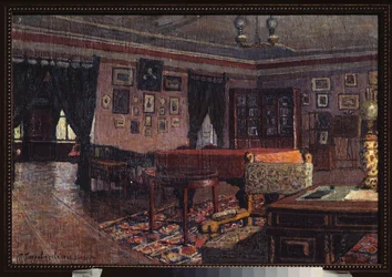 Der Salon im Haus von Peter Iljitsch Tschaikowski