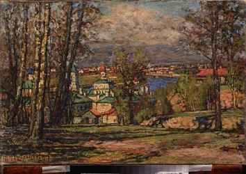 Blick auf Moskau von den Sperlingsbergen