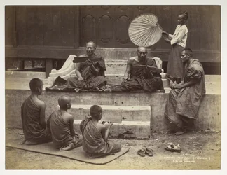 Burmesische Priester (Poongees), aus Ansichten von Burma
