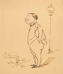 Karikatur von Samuel Bancroft