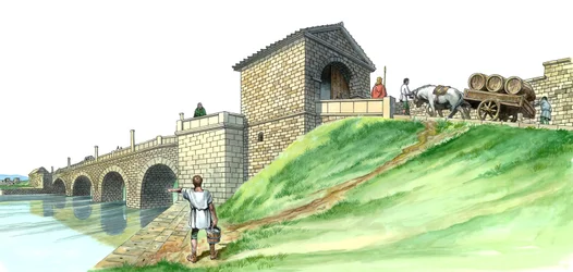 Hadrianswall Chesters Brückenpfeiler, 2. Jahrhundert, 1990-2010