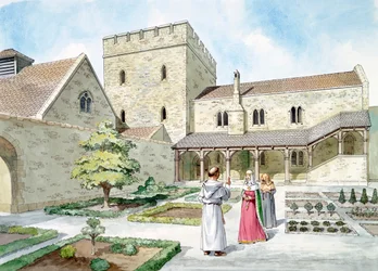 Helmsley Castle, North Yorkshire, 14. Jahrhundert