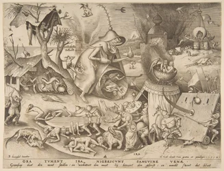 Zorn Ira, aus der Serie Die sieben Todsünden, 1558
