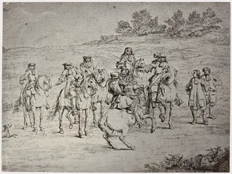 Van der Meulin [?], Louis XIV. und der Künstler