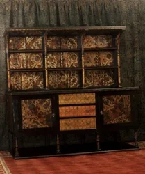 Anrichte mit dekorativen Paneelen, ca. 1892