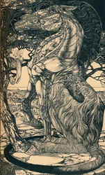 Rustum und der Simoorg, um 1897