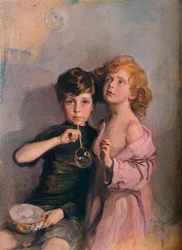 Meine Kinder, Stephen und Paul, ca. 1910