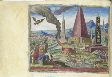 Die Pyramiden von Ägypten aus der Serie Die achten Weltwunder, 1572