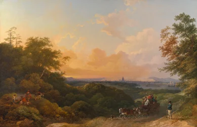 Die Abendkutsche, London in der Ferne