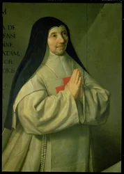 Porträt von Mutter Catherine-Agnes Arnauld, Detail