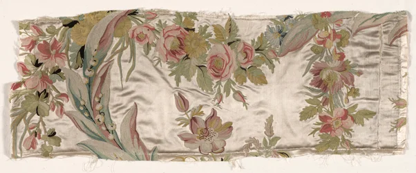 Fragment einer Bettdecke, ca. 1760-1770