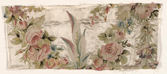 Bettdeckenfragment, um 1760-1770