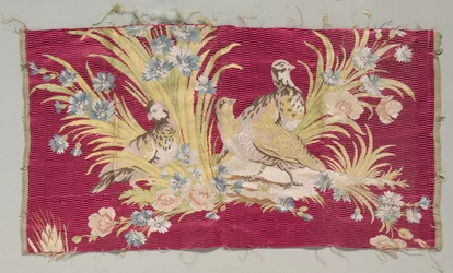 Seidenfragment, vor 1779