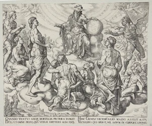 Satan fordert den Herrn heraus, Hiob seinen Schutz zu entziehen