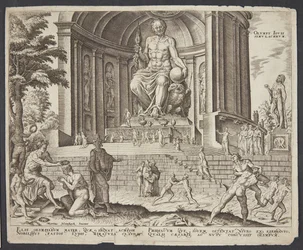 Die Statue des Jupiter in Olympia