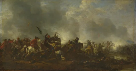 Kavallerie greift Infanterie an, 1656-1668