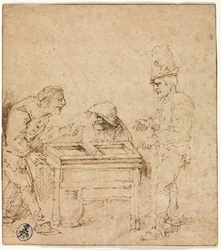 Die Tric-Trac-Spieler, ca. 1660
