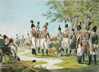 Die neue Artillerie und Ausrüstung der kaiserlich-königlichen österreichischen Armee nach den Napoleonischen Kriegen, ca. 1820