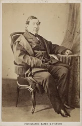 Porträt des Komponisten Gioachino Antonio Rossini 1792-1868, ca. 1860