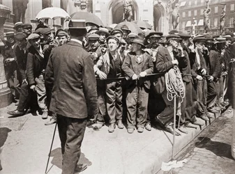 Arbeiterdemonstration, Paris, ca. 1900
