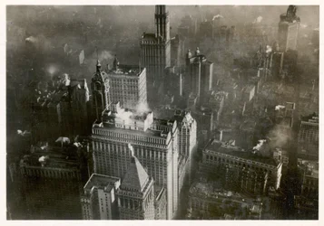 Luftaufnahme von Downtown Manhattan, aufgenommen vom LZ 127 Graf Zeppelin, New York 1928