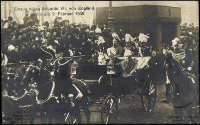 König Eduard VII. von England in Berlin, 9. Februar 1909