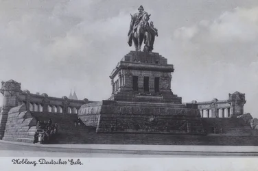 Denkmal für Kaiser Wilhelm I., Deutsches Eck, Koblenz, Deutschland