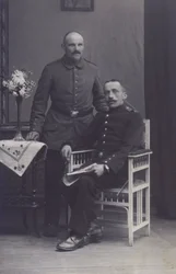 Porträt von zwei deutschen Soldaten