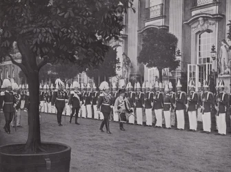 Potsdam, Fürstenempfang durch den Kaiser im Neuen Palais