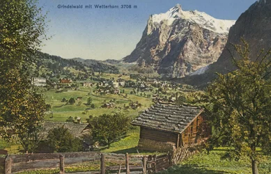 Grindelwald und Wetterhorn, Schweiz