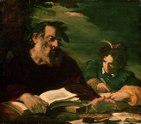 Homer diktiert sein Gedicht