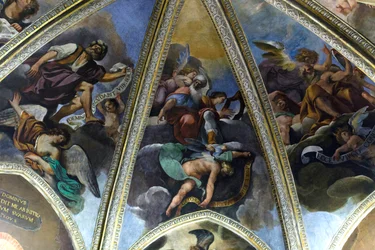 Fresko, das den Propheten David darstellt, um 1626