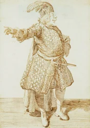 Porträt des Kastraten Gaetano Caffarelli, ca. 1735