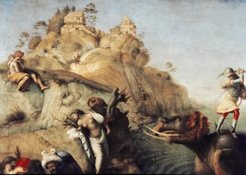 Perseus befreit Andromeda (Detail)