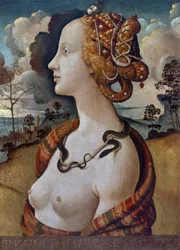Porträt der Simonetta Vespucci als Kleopatra (1453-1476)