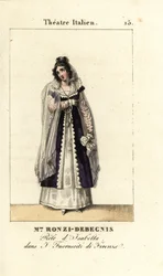 Mme. Ronzi-Debegnis in I Fuoruscit di Firenze, Théâtre Italien, 1819